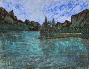绘画 标题为“Reflections” 由Alicia Lopez, 原创艺术品, 粉彩