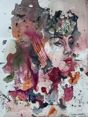 The Queen 绘画 标题为“The Queen” 由Katerina Anchugova, 原创艺术品, 水彩
