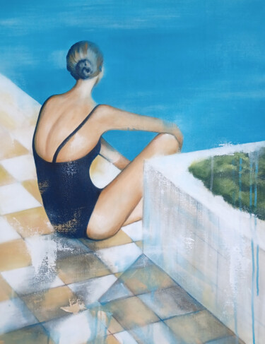 Unspoken Dialogue Pittura intitolato "Unspoken Dialogue" da Katarina Branisova, Opera d'arte originale, Acrilico