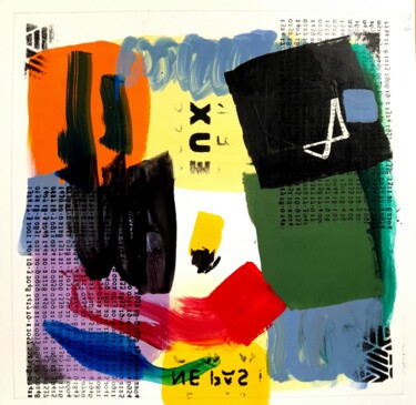 Painting titled "Blok" by Herve Jonas, Original Artwork, Acrylic