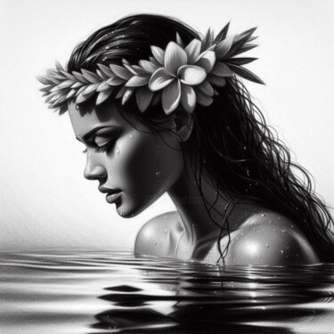 Digitale Kunst mit dem Titel "Polynesian Native -…" von Shadow, Original-Kunstwerk, Digitale Malerei