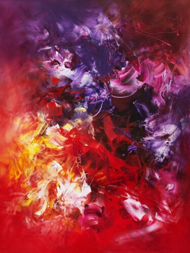 Painting titled "Waiting For Love II" by Paresh Nrshinga F R S A, Original Artwork, Acrylic Mounted on Wood Stretcher frame