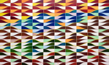 Painting titled "Diagram number 8" by Federico Cortese, Original Artwork, Oil