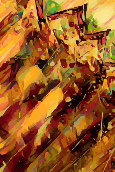 Abstract 14487 数字艺术 标题为“Abstract 14487” 由Hrdesign111, 原创艺术品, 数字油画