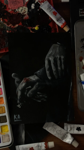 图画 标题为“"Hands"” 由Алина Крикун, 原创艺术品, 丙烯