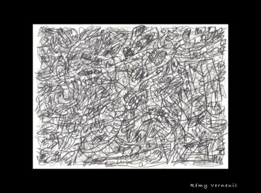 Disegno intitolato "Jangala 5" da Rémy Verneuil, Opera d'arte originale, Inchiostro