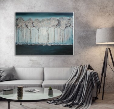 Painting titled "Dawn" by Felicia Arte, Original Artwork, Acrylic Mounted on Wood Stretcher frame