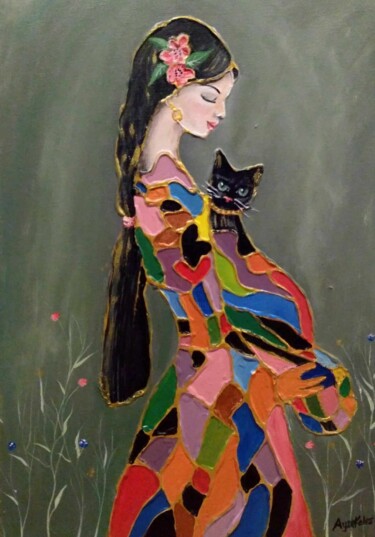 "KENDİNE İYİ DAVRAN" başlıklı Tablo Ayşe Keleş tarafından, Orijinal sanat, Akrilik