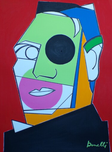 Pittura intitolato "Portrait of Pablo D…" da Gabriele Donelli, Opera d'arte originale, Acrilico