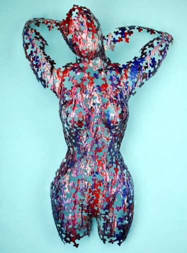 Fallen In Love Skulptur mit dem Titel "Fallen In Love" von Oliver Franneck, Original-Kunstwerk, Metalle