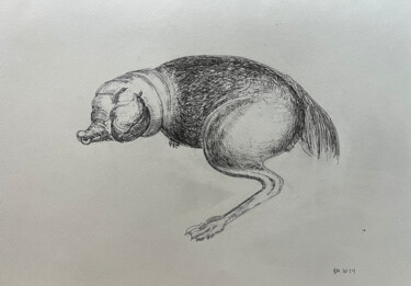 "(*^ / The body in pieces finds its unity - {$M} 图画 标题为“"(*^ / The body in…” 由Leni Smoragdova, 原创艺术品, 标记