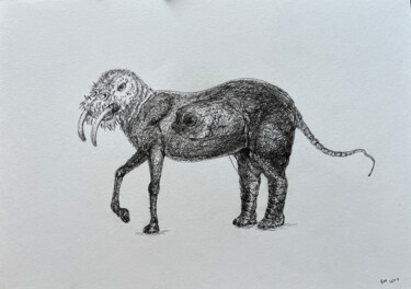 ?>ih / The body in pieces finds its unity - {$M} 图画 标题为“?>ih / The body in…” 由Leni Smoragdova, 原创艺术品, 标记