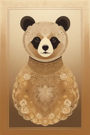 Arts numériques intitulée "bearamany" par Dinem, Œuvre d'art originale, Image générée par l'IA