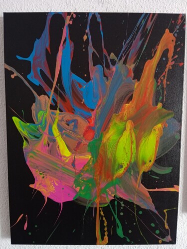 Peinture intitulée "Explosion" par Sebastian Jimenez Luque, Œuvre d'art originale, Acrylique Monté sur Châssis en bois
