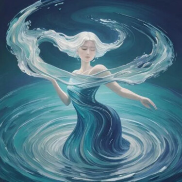 제목이 "belle des glaces"인 디지털 아트 Dinem로, 원작, AI 생성 이미지