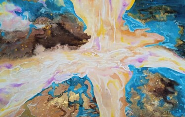 Peinture intitulée "Le chant des couran…" par Syty, Œuvre d'art originale, Acrylique