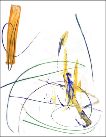 ADN no. 445R.132210.455T3 1971 绘画 标题为“ADN no. 445R.132210…” 由François-Pierre Bleau (Dit Zéro Zoo), 原创艺术品, 铅笔