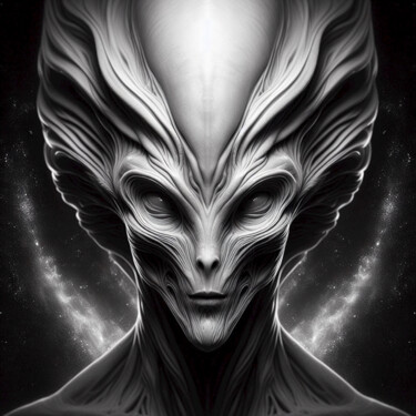 Arts numériques intitulée "Alien - 01" par Shadow, Œuvre d'art originale, Peinture numérique