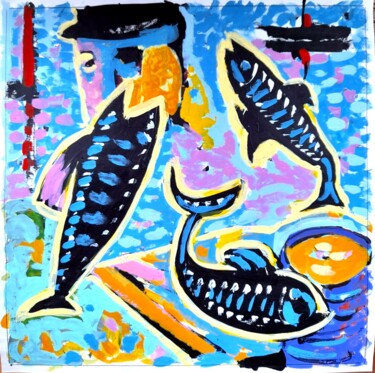 제목이 "Eauvive"인 미술작품 Herve Jonas로, 원작, 아크릴
