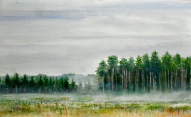 Sud-Gironde. Landes de Gascogne Peinture intitulée "Sud-Gironde. Landes…" par Pierre Vastchenko, Œuvre d'art originale, Huile