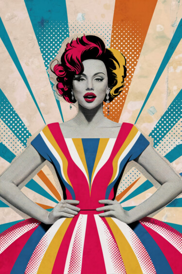 Digital Arts titled "retro pamy" by Dinem, Original Artwork, AI generated image