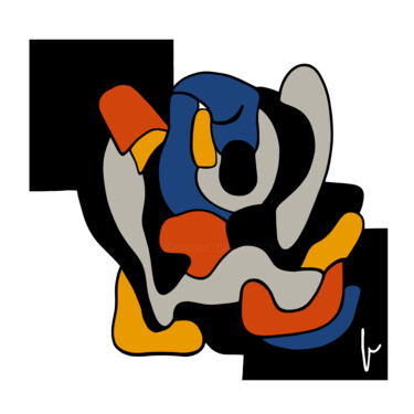 Arts numériques intitulée "Figure 89" par Jean Paul Pierozzi, Œuvre d'art originale, Peinture numérique