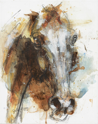 Peinture intitulée "Face à Face 73t" par Benedicte Gele, Œuvre d'art originale, Acrylique Monté sur Châssis en bois