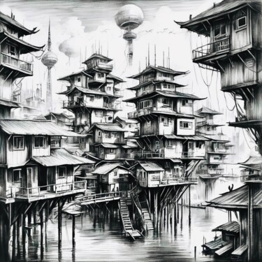 数字艺术 标题为“UMN6” 由Sophie Agogué, 原创艺术品, AI生成的图像