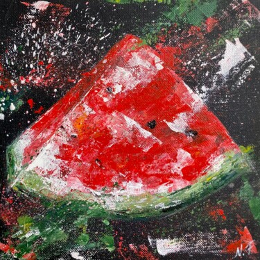 Fragment of Summer Schilderij getiteld "Fragment of Summer" door Nataliya Fenko, Origineel Kunstwerk, Acryl Gemonteerd op Karton