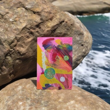 Painting titled "Des points et des c…" by Alina Alexandra Darjan, Original Artwork, Acrylic