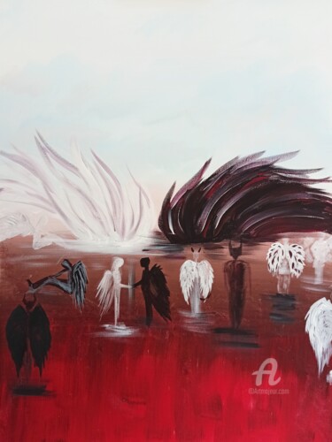 "All Demons Are Here" – Dark Conceptual Acrylic