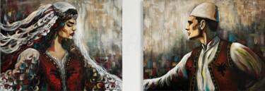 Shpirti i Traditës / The Spirit of Tradition 绘画 标题为“Shpirti i Traditës…” 由Avdiart, 原创艺术品, 丙烯 安装在木质担架架上
