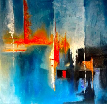 Mateja Babnik original oil painting 「Mateja Babnik origi…」というタイトルの絵画 Mateja Babnikによって, オリジナルのアートワーク, オイル