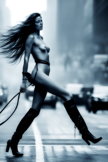 Fotografía titulada "Naked in Manhattan…" por Craig Parker, Obra de arte original, Fotografía manipulada