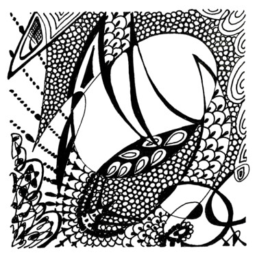 Drawing titled "Note 23" by Sveta Bataenkova, Original Artwork, Marker