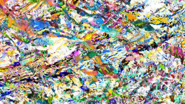 Arte digitale intitolato "Le fil de trame" da Cj Perin, Opera d'arte originale, Pittura digitale