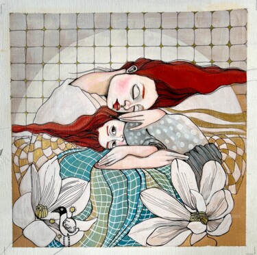Douceur Automnale Peinture intitulée "Douceur Automnale" par Aurelie Chauvin, Œuvre d'art originale, Acrylique