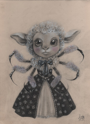 Dibujo titulada "The Sweetest Manipu…" por Txuscuende, Obra de arte original, Lápiz