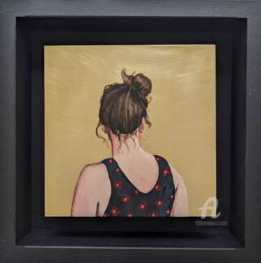 Pittura intitolato "Golden Moment LVIII" da Karoline Kroiß, Opera d'arte originale, Acrilico Montato su Telaio per barella i…