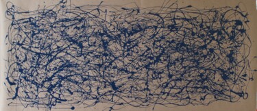 Pittura intitolato "Blue Energy" da Juan José Garay, Opera d'arte originale, Smalto
