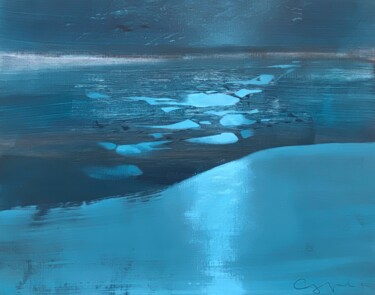 Peinture intitulée "Subjective landscap…" par Katsiaryna Sumarava, Œuvre d'art originale, Acrylique