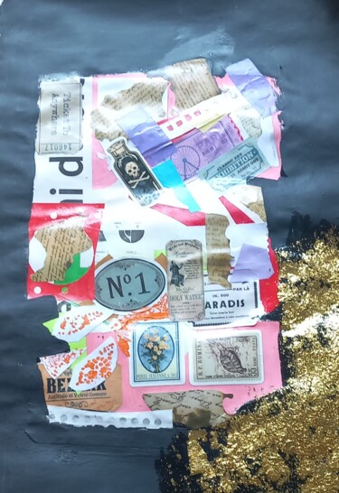 Collages intitulée "Aradis" par Ronnie Kolner, Œuvre d'art originale, Collages