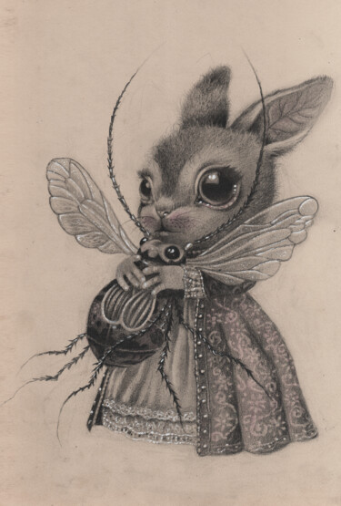 Dibujo titulada "The Charming Self-S…" por Txuscuende, Obra de arte original, Lápiz