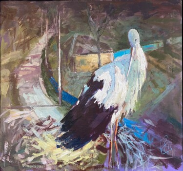 绘画 标题为“Calllsign Bird” 由Igor Piddubnyi, 原创艺术品, 油