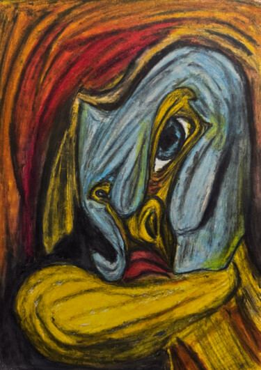 Painting titled "pioneer" by Narek Gevorgyan, Original Artwork, Oil