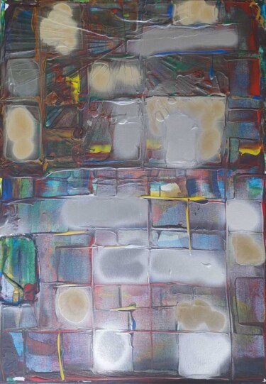 Peinture intitulée "l' or l 'argent et…" par Armand Latournald, Œuvre d'art originale, Acrylique