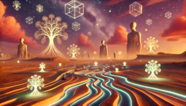 Arts numériques intitulée "Leuchtende Hüter de…" par Daniel Bauer, Œuvre d'art originale, Image générée par l'IA