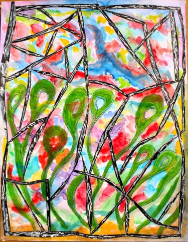 Peinture intitulée "M 10-24-3" par Philip Moreau, Œuvre d'art originale, Acrylique