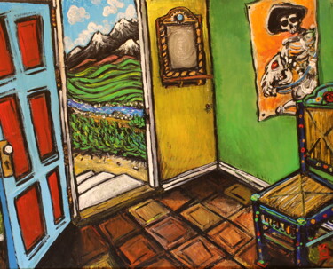 Thundering Hooves Of Time Pintura titulada "Thundering Hooves O…" por Erik Schlobohm, Obra de arte original, Acrílico