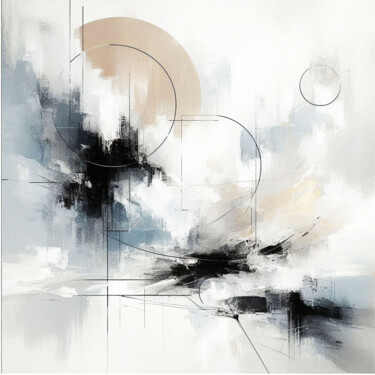 Geometric Impressions 321 绘画 标题为“Geometric Impressio…” 由Lee Eggstein, 原创艺术品, 数字打印 安装在木质担架架上